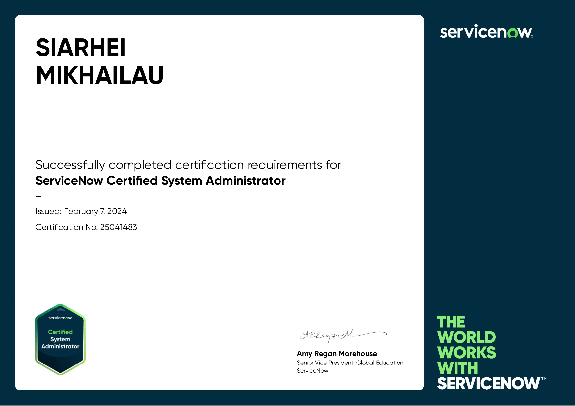 ServiceNow CSA